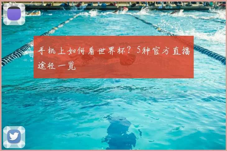 手机上如何看世界杯？5种官方直播途径一览